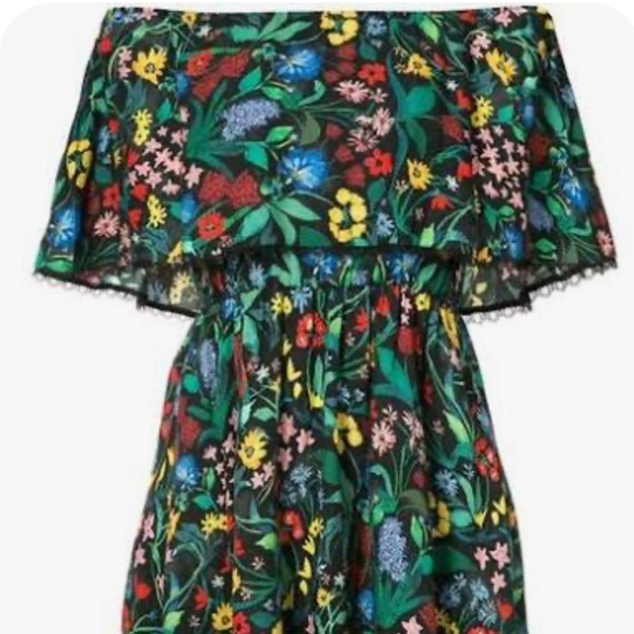 Alice + Olivia Tylie Dress Chelsea Wildflower - Picture 2 of 8